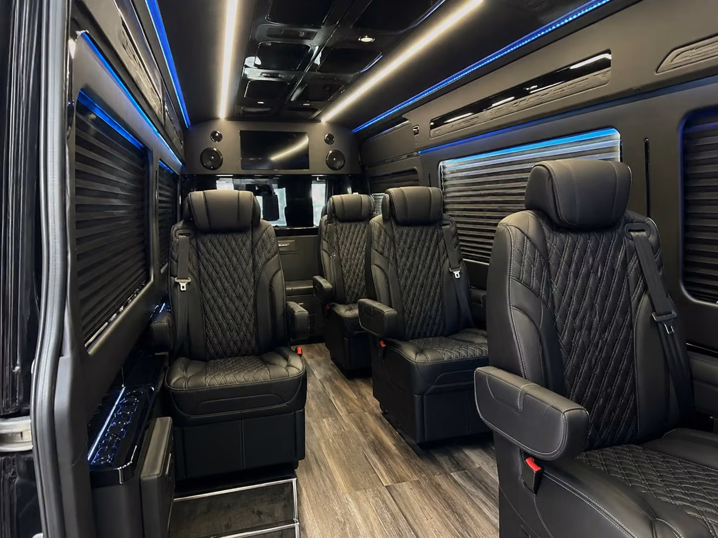 sprinter van with driver inside